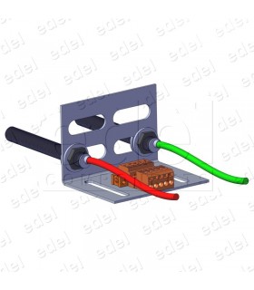 SUPPORT DOUBLE DETECTEURS 2VITESSE ET 3VF AVEC CONNECTEUR WEIDMULLER