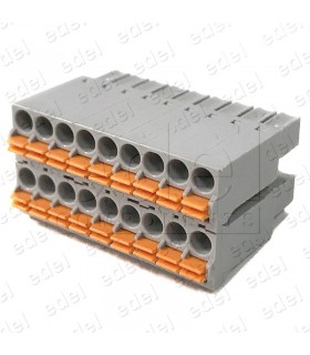 KD181080A06AG CONECTOR ANYTEK 2X9V 3.5MM GRIS