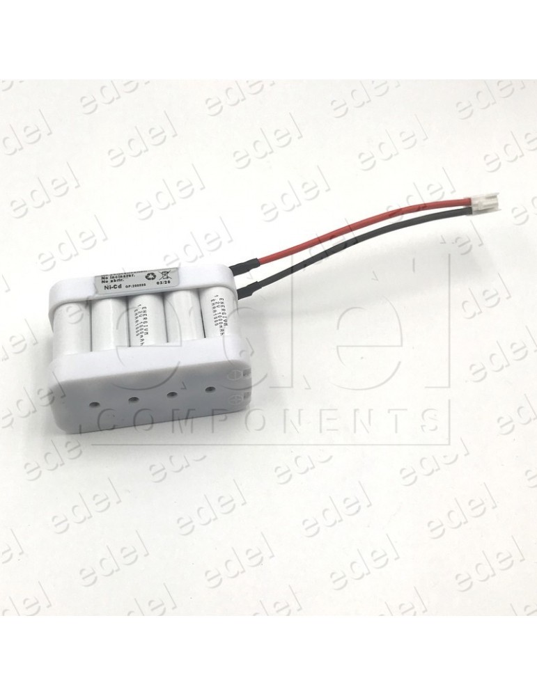 M2322-1+CONECTOR PACK BATTERY 12V NiCd 1000 MAh. BB + CAP AND CONNECTORS