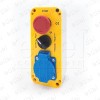 LAY5-JBES325 BOITE A BOUTONS STOP + SELECTEUR + PRISE SCHUKO
