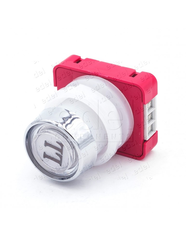 111T2 000124 PUSH BUTTON JMT T2 1NO  LIGHT 24V LED RED  LL