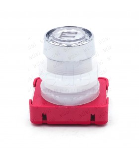 111T2 000124 PULSADOR JMT T2 1NO LUMINOSO 24V LED ROJO  LL