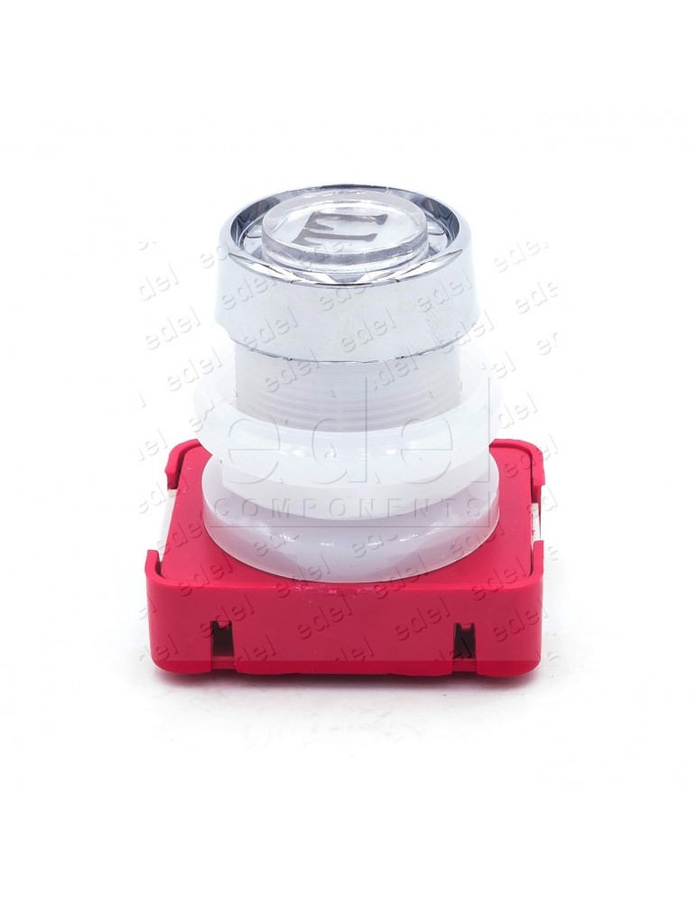 111T2 000124 PULSADOR JMT T2 1NO LUMINOSO 24V LED ROJO  LL