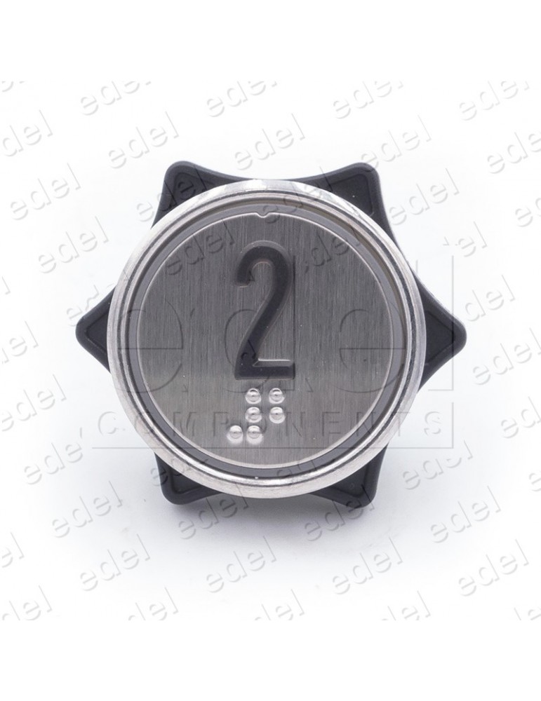 PUSH BUTTON HUNTER MD-7 1NO LIGHT 24V RED "2"