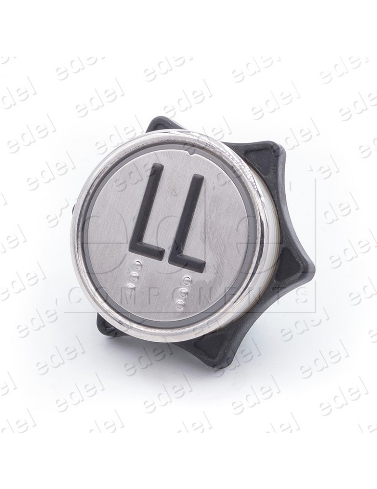 BOUTON HUNTER MD-7 1NO  LUM. 24V ROUGE "LL"