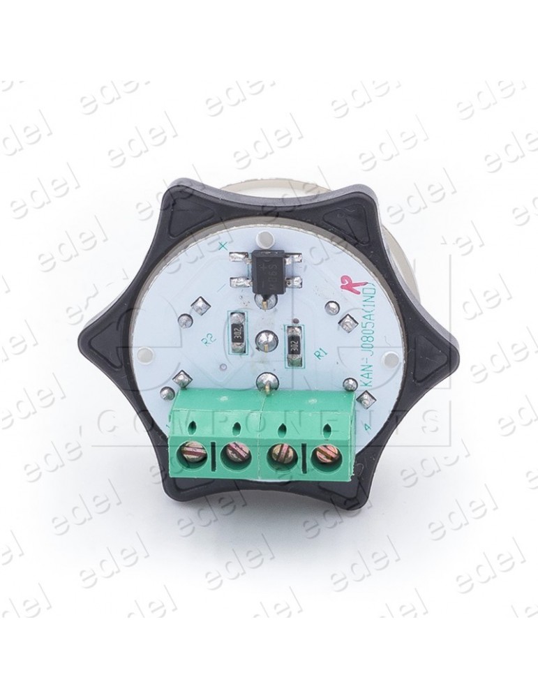 PULSADOR HUNTER MD-7 1NO LUMINOSO 24V ROJO "LL"