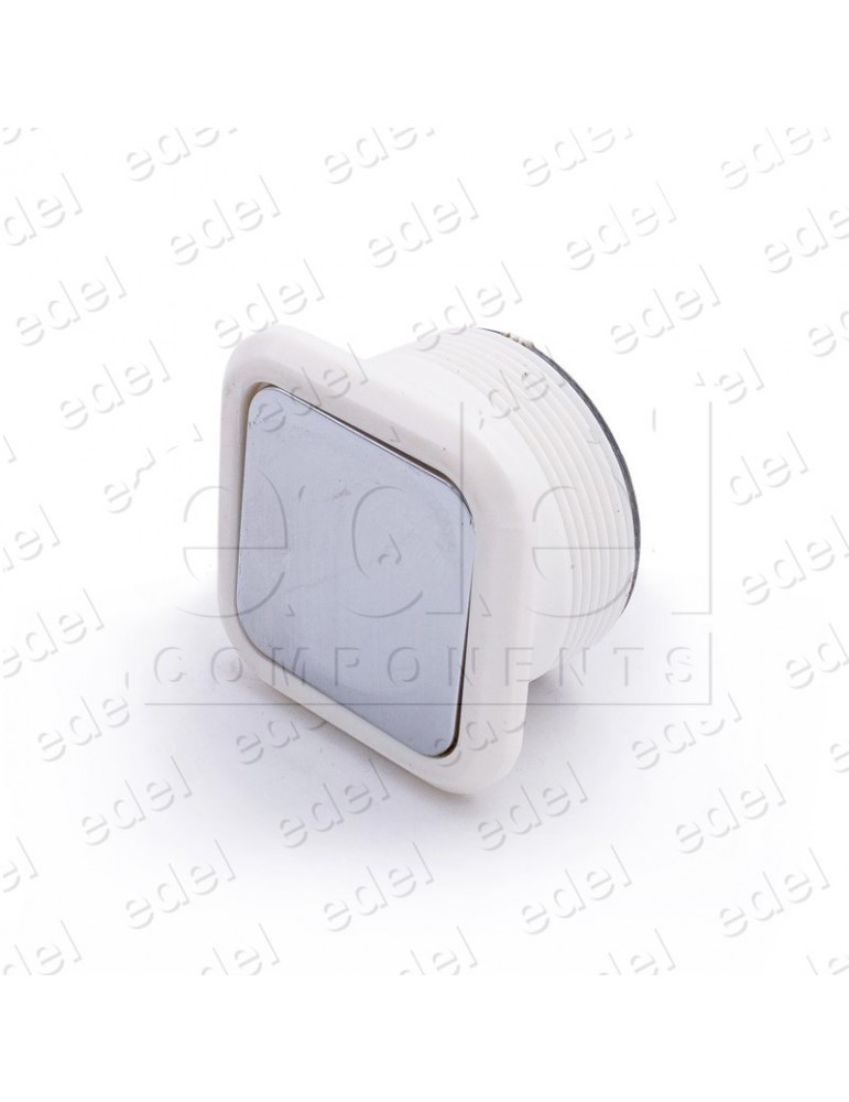 FAA25090M3 PUSH BUTTON OTIS EGUREN SQUARED WHITE NECK W/OUT LIGHT