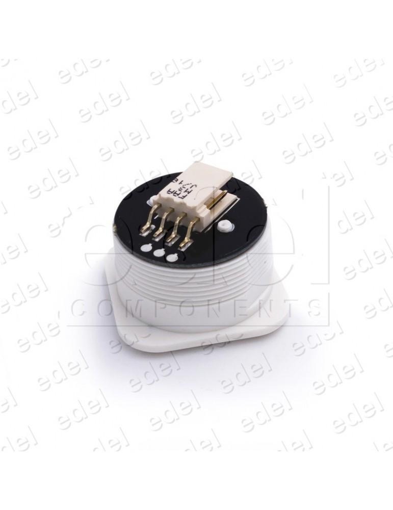 FAA25090M3 PUSH BUTTON OTIS EGUREN SQUARED WHITE NECK W/OUT LIGHT