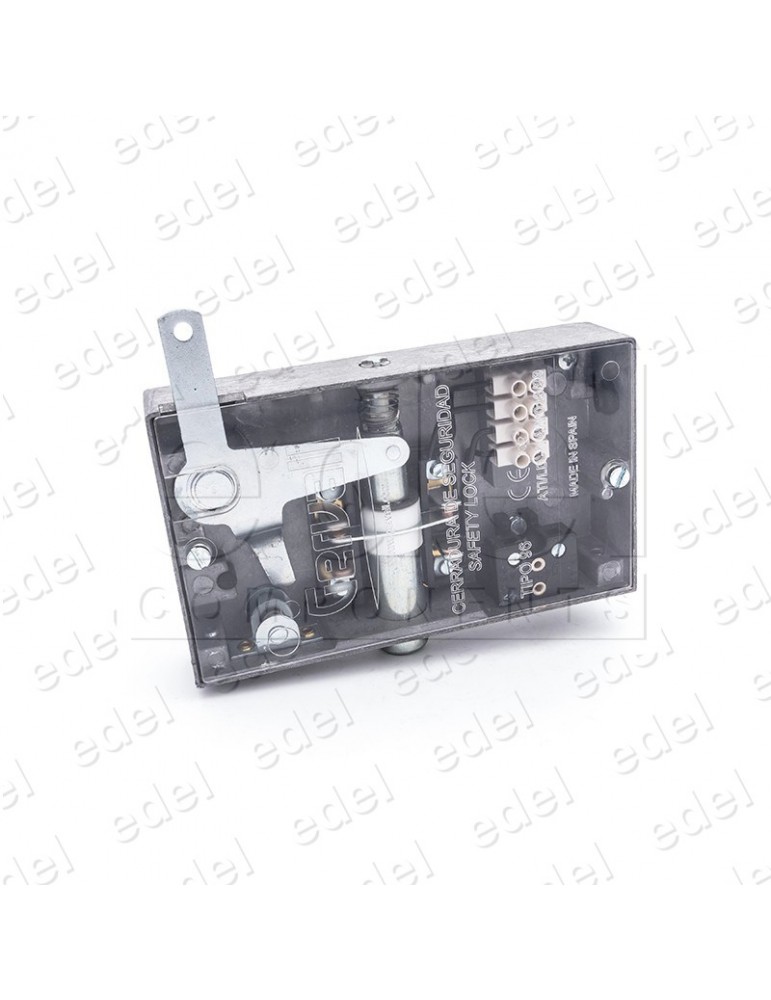 03.097.AN SAFETY LOCK GERVALL LATERAL ACT. DOBLE FLAT LOCKING PIN  WITH AUXILIARY CONTACT NO HAND