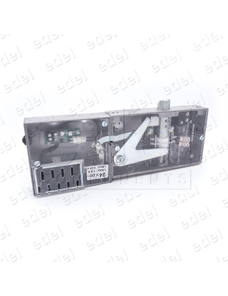 03.096.DE.EL SAFETY LOCK GERVALL ELECTRIC.  ACTION  CHAMFERED LOCKING PIN W/OUT AUX.CONTACT RIGHT HAND