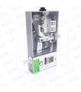 4104.IXFN-1 SERRURE SECURITÉ ALJO ACC.FRONTAL A/CONTACT AUXILIAIRE PÊNE BISEAUTÉ  GAUCHE CONTACT NORMAL S/LOGEMENT