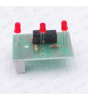 CIRCUITO PULSADOR SQ 3 LUMINOSOS ROJOS