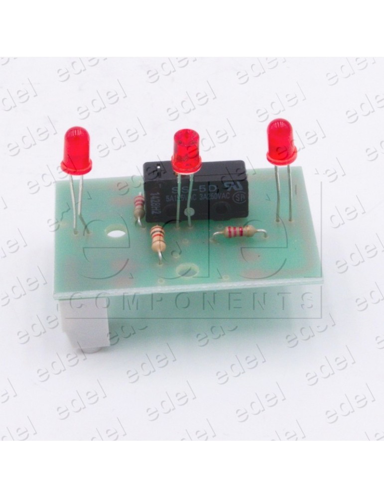 CIRCUITO PULSADOR SQ 3 LUMINOSOS ROJOS