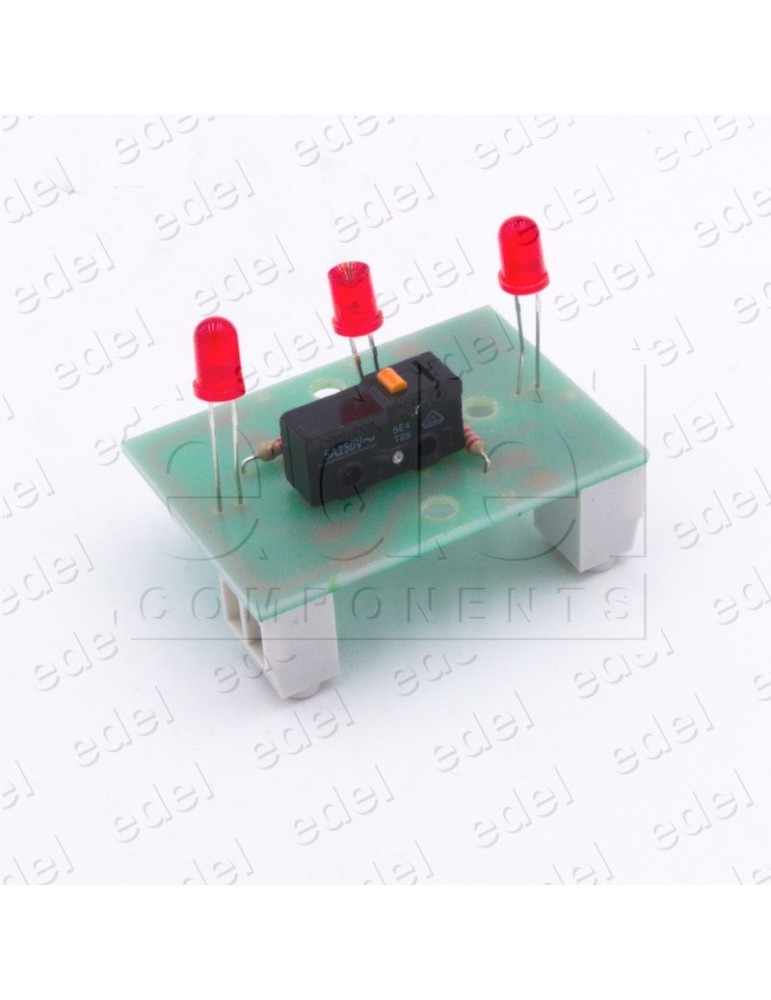 CIRCUITO PULSADOR SQ 3 LUMINOSOS ROJOS