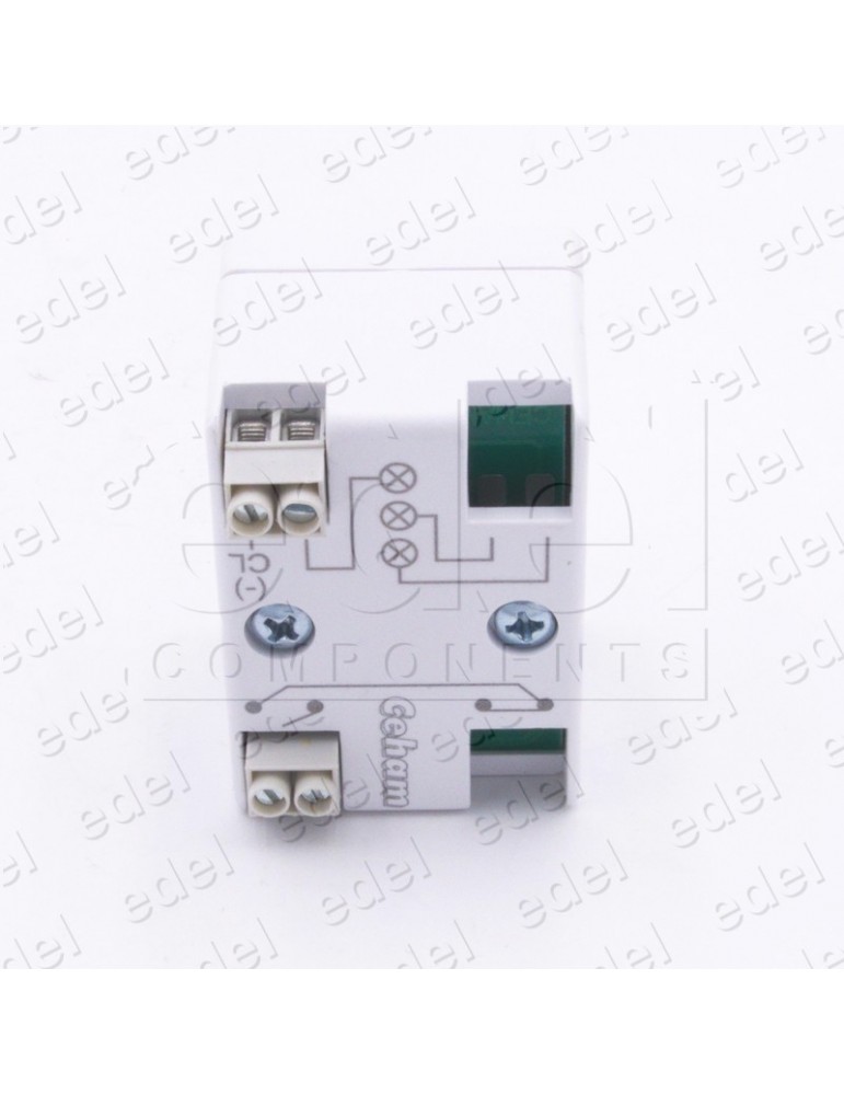 CUERPO PULSADOR SQ 1 LUM. ROJO 24V 1C