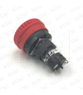 SETA DE EMERGENCIA SCHNEIDER 16MM GIRO 2NC