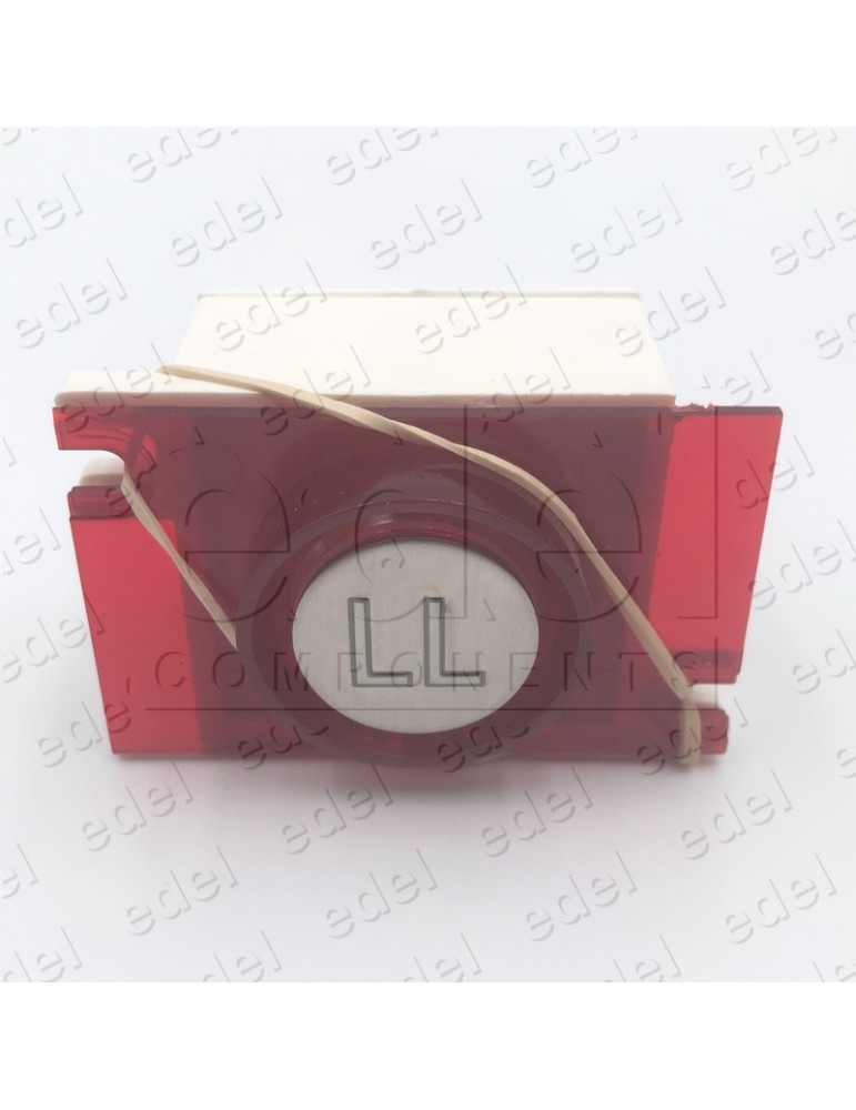 PULSADOR JMT CA 1NO LUMINOSO 24V LED ROJO LL