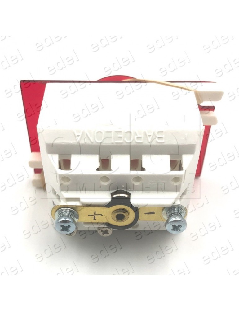 111CA000124LL PULSADOR JMT CA 1NO LUMINOSO 24V LED ROJO LL