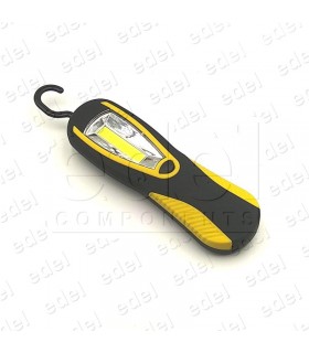 ELONGATED LED FLASHLIGHT WITH HOOK AND MAGNET