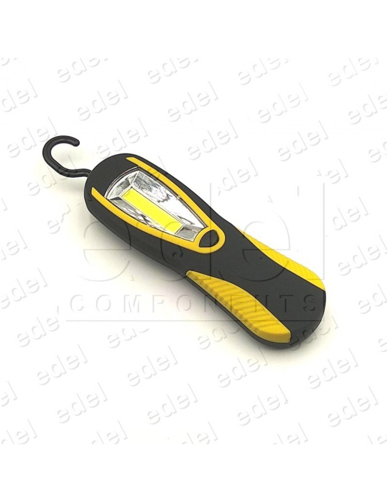 ELONGATED LED FLASHLIGHT WITH HOOK AND MAGNET