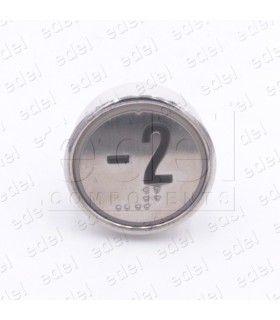 BOUTON HUNTER MD-7 1NO  LUM. 24V ROUGE "-2"