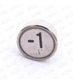 BOUTON HUNTER MD-7 1NO  LUM. 24V ROUGE "-1"