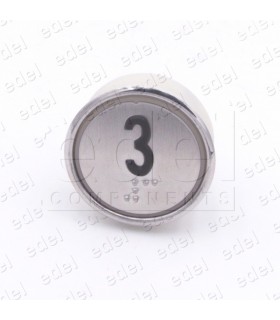 PUSH BUTTON HUNTER MD-7 1NO LIGHT 24V RED "3"