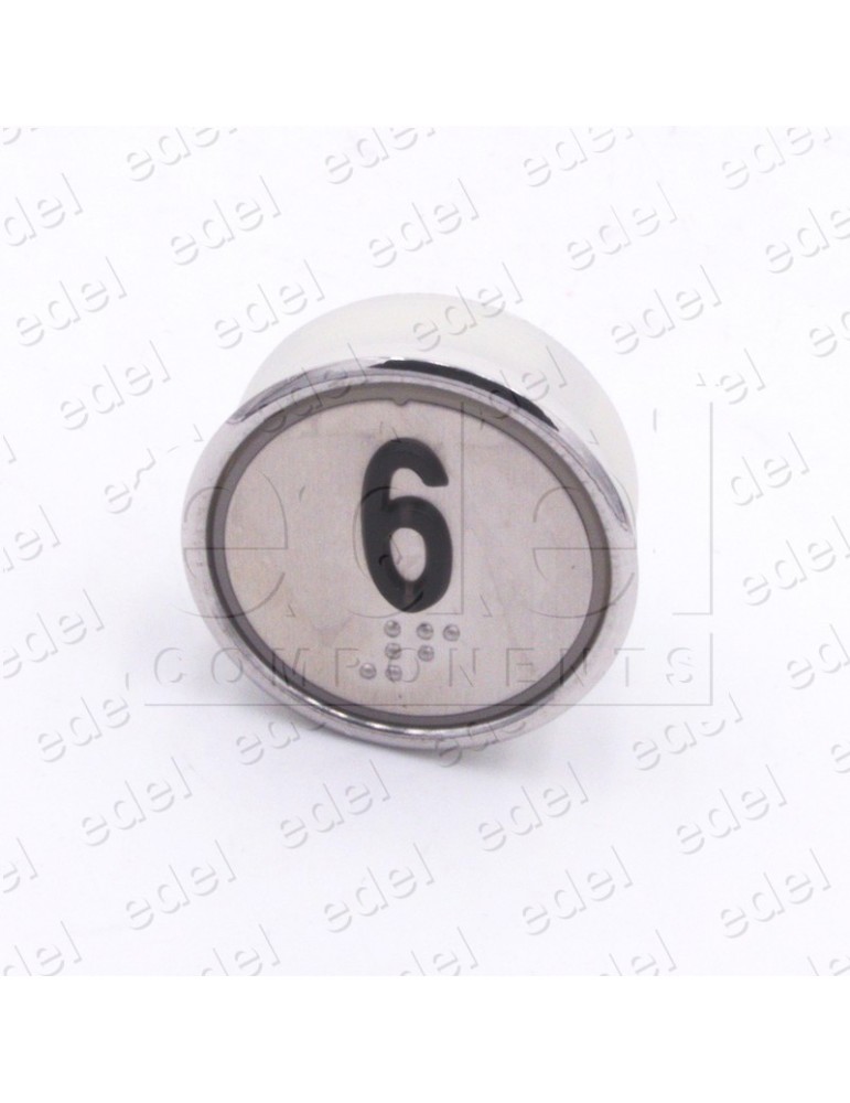 BOUTON HUNTER MD-7 1NO  LUM. 24V ROUGE "6"