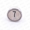 PULSADOR HUNTER MD-7 1NO LUMINOSO 24V ROJO "7"
