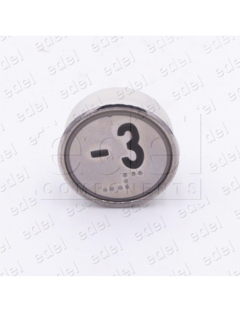 BOUTON HUNTER MD-7 1NO  LUM. 24V BLEU "-3"