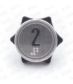 PUSH BUTTON HUNTER MD-7 1NO LIGHT 24V BLUE "2"