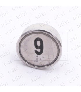 BOUTON HUNTER MD-7 1NO  LUM. 24V BLEU "9"