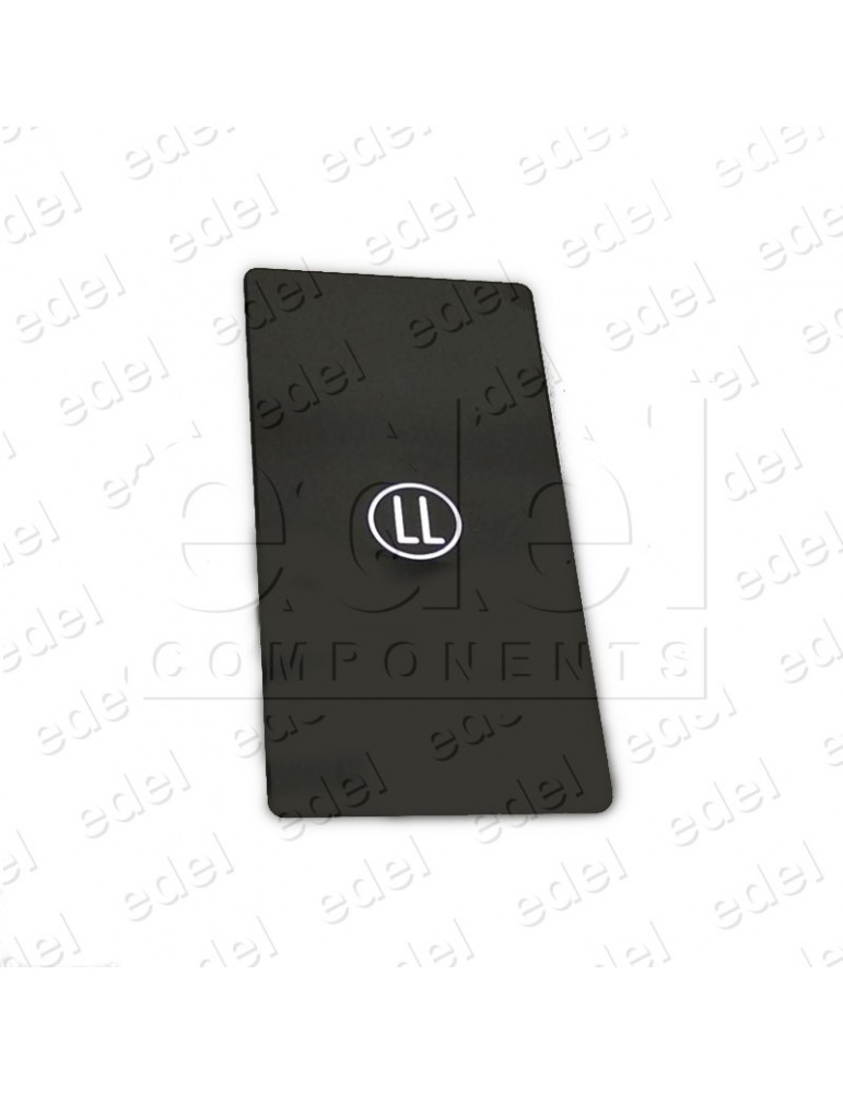 BOÎTE À BOUTON PALIÈRE VENICE CRISTAL NOIR + 1 BOUTON TACTILE 200 x 100 MM