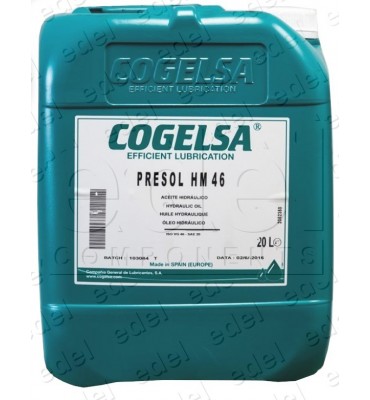 2052350 HYDRAULIC OIL PRESOL HM-46 CAN 20 MECHANIC VALVE