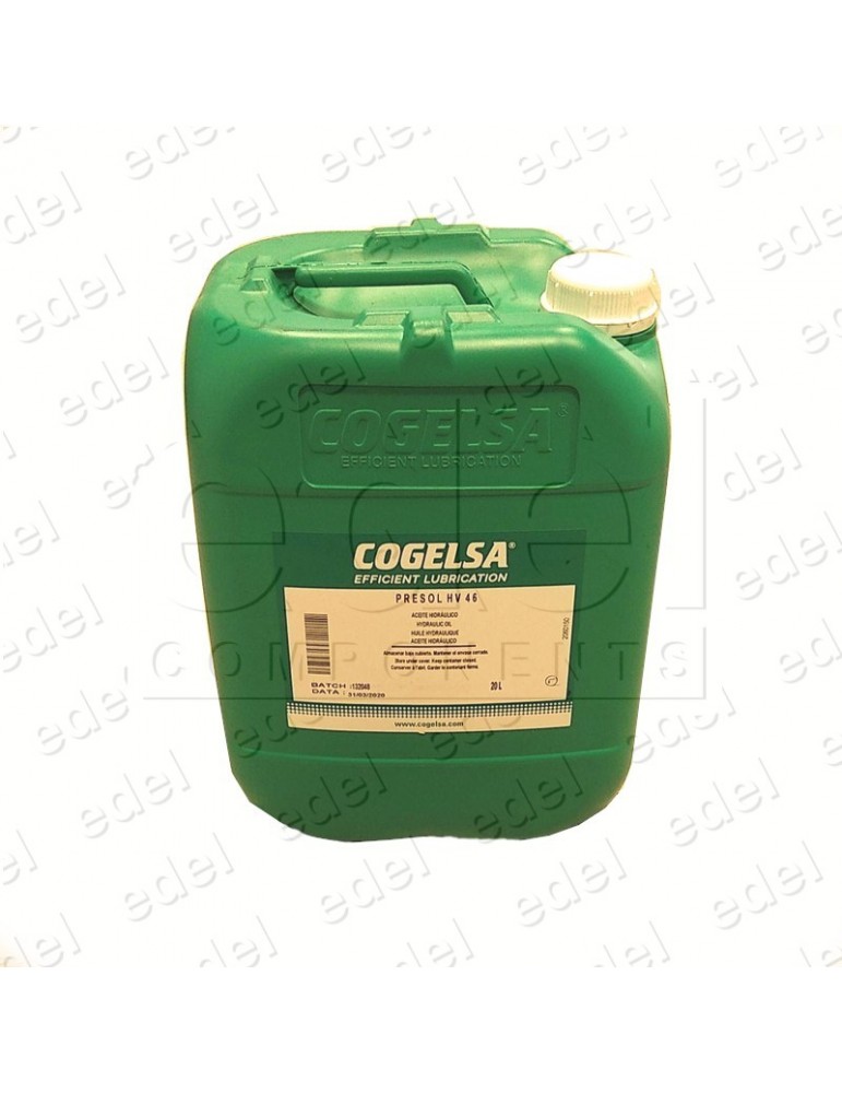 2060150 HYDRAULIC OIL PRESOL HV-46 CAN 20 ELECTRIC VALVE