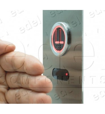 PULSADOR SENSITIVO EDEL-TOUCHLESS + MIRILLA