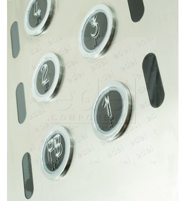 PULSADOR SENSITIVO EDEL-TOUCHLESS + MIRILLA