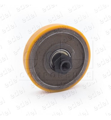 GALET 125 X 26 EXCENTRIQUE AVEC ROULLEMENT FEMELLE