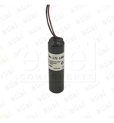 ICR18650CA BATERÍA LI-ION 3,7V 2,6A + CIRCUITO DE PROTECCIÓN + ECOTASA