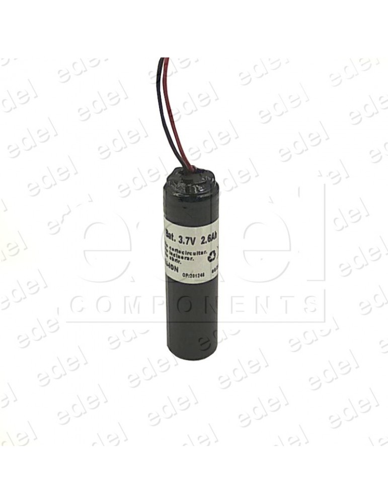 ICR18650CA BATERÍA LI-ION 3,7V 2,6A + CIRCUITO DE PROTECCIÓN + ECOTASA