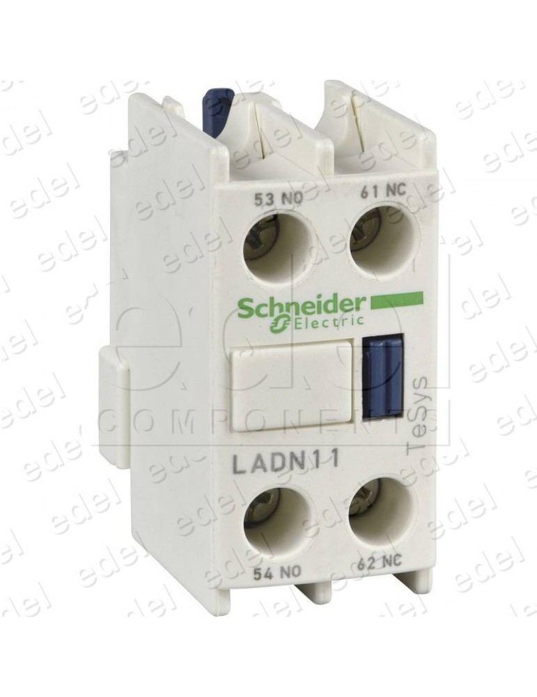 LADN11  BLOQUE AUXILIAR CONTACTOR SCHNEIDER TELEMECANIQUE 1NA+1NC FRONTAL