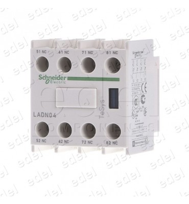 LADN04 BLOQUE AUXILIAR CONTACTOR SCHNEIDER TELEMECANIQUE 4NC FRONTAL