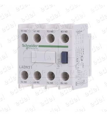 LADN31 BLOQUE AUXILIAR CONTACTOR SCHNEIDER TELEMECANIQUE 3NA+1NC FRONTAL