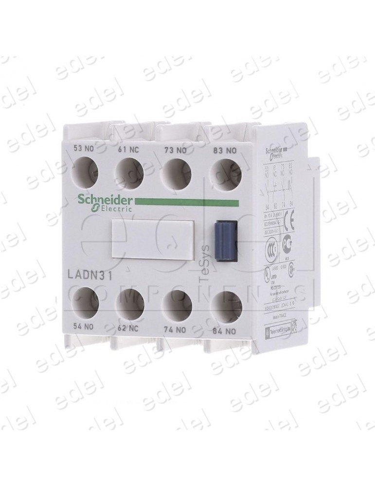 LADN31 BLOQUE AUXILIAR CONTACTOR SCHNEIDER TELEMECANIQUE 3NA+1NC FRONTAL