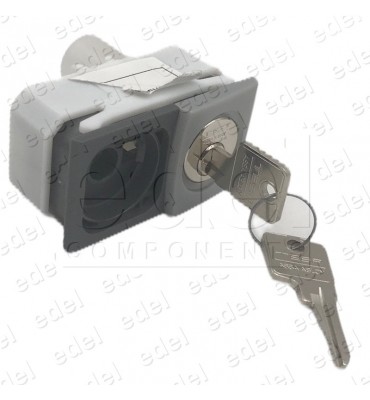 10077280 PULSADOR LLAVIN THYSSEN PM-6 CON LLAVE 11355 LED AZUL