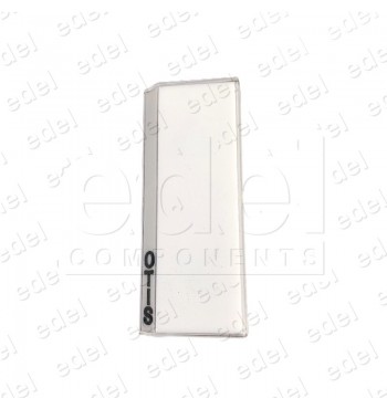FO323AM150 CARATULA PULSADOR OTIS LM LARGO VERTICAL CON LOGO OTIS IZQUIERDA