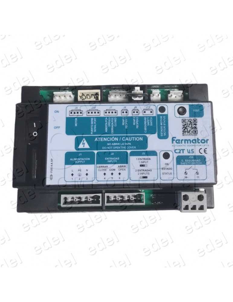 VCI-2T00.C00EE MÓDULO ELECTRÓNICO FERMATOR C2T V.4  EN 81-1/2 ESPAÑOL-INGLÉS
