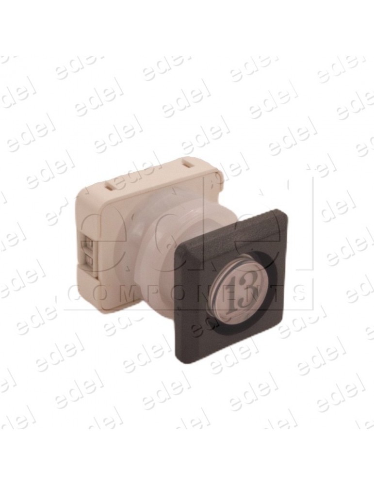 111T4 000112 PULSADOR JMT T4 1NO LUMINOSO 24V LED ROJO  13