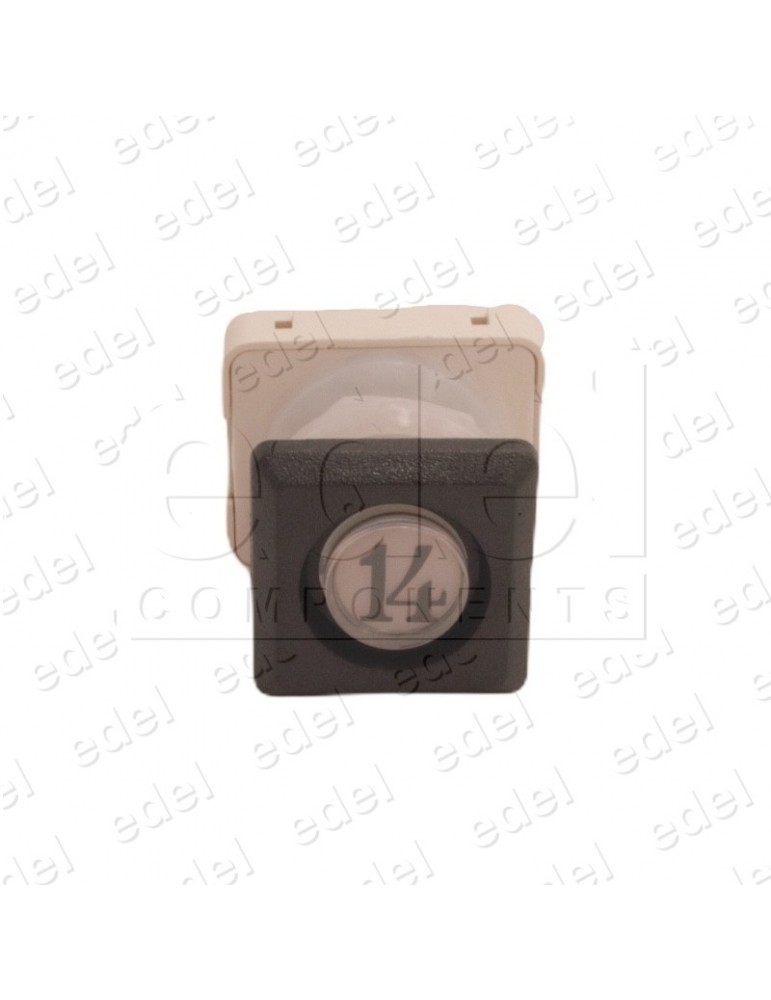 111T4 000112 BOUTON JMT T4 1NO  LUM. 24V LED ROUGE  14