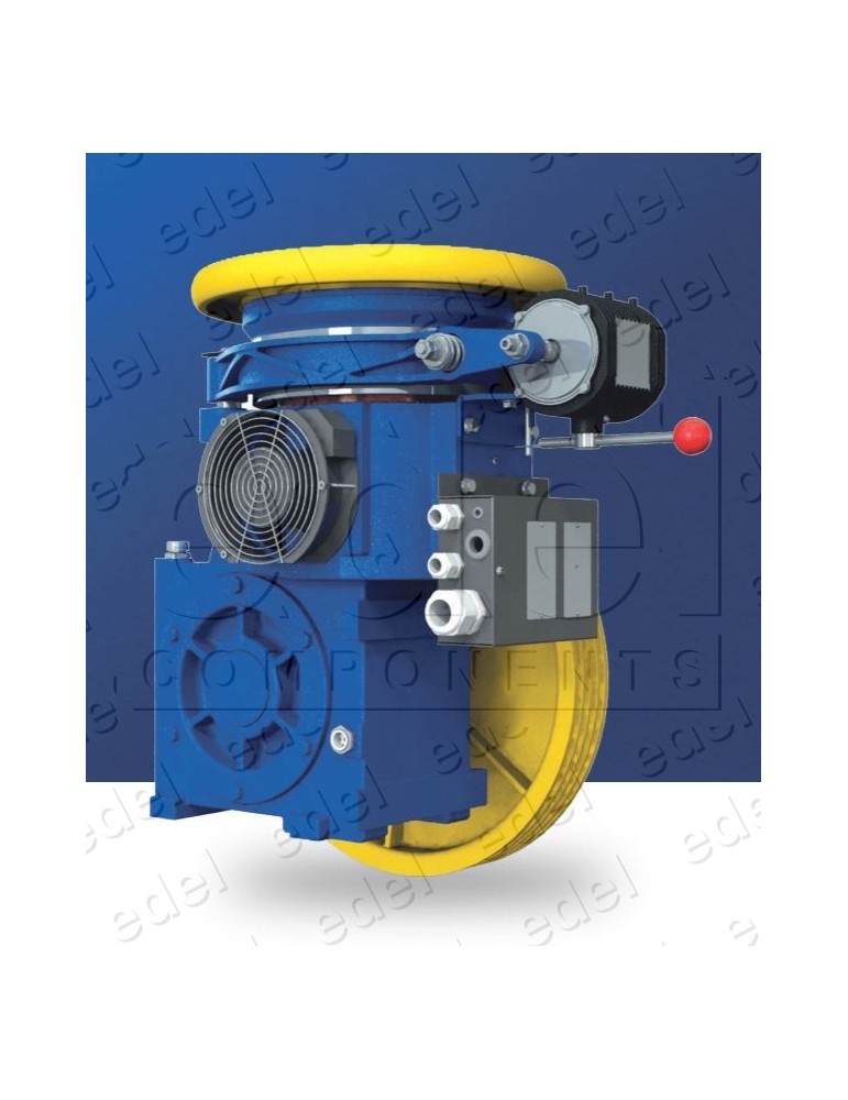 WINCH SASSI LINCE 2V 4.8KW PULLEY 560X4X10 0,9M/S - 450KG